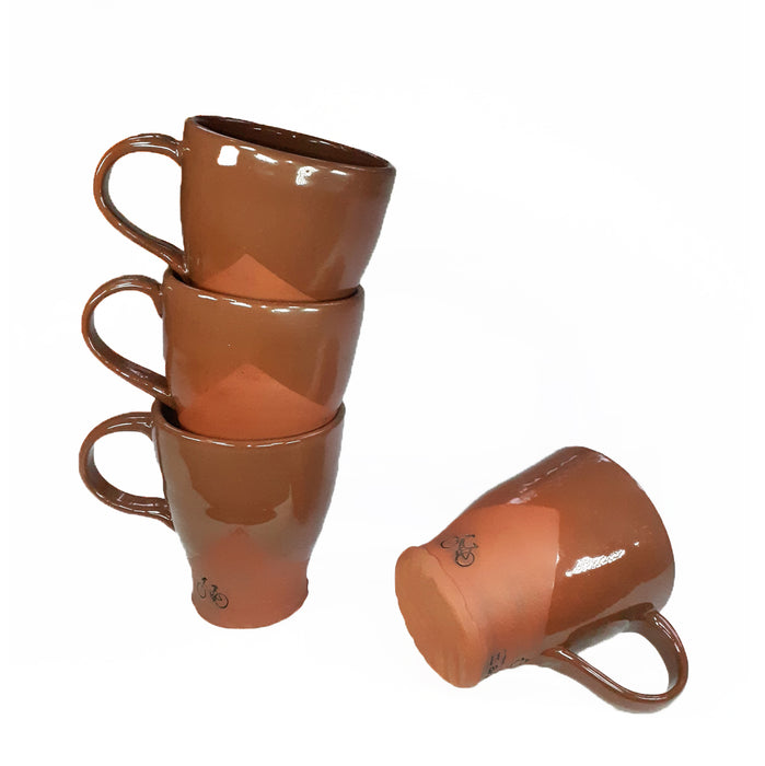 Large Bicycle Mug - brown