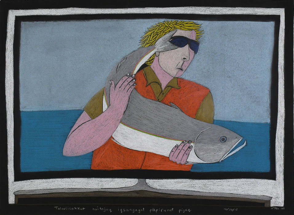 Talaviisakkut nuitajuq iqsangagut piapirumut pijaq - Original Drawing