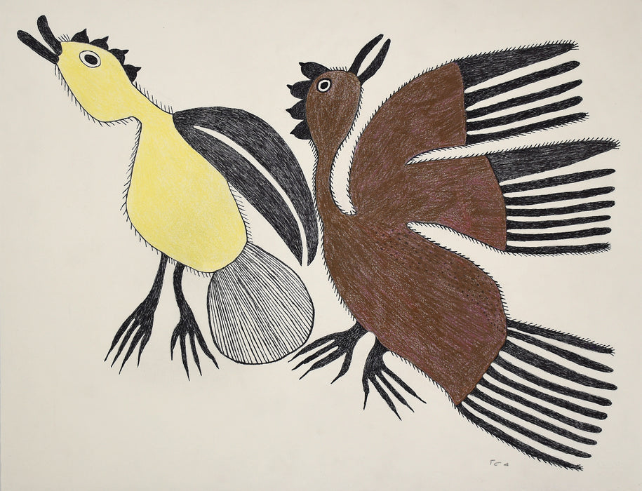 Original Drawing - Two Birds