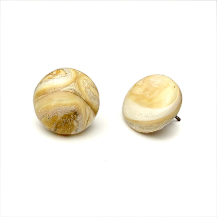 Light Mammoth Tooth Earrings