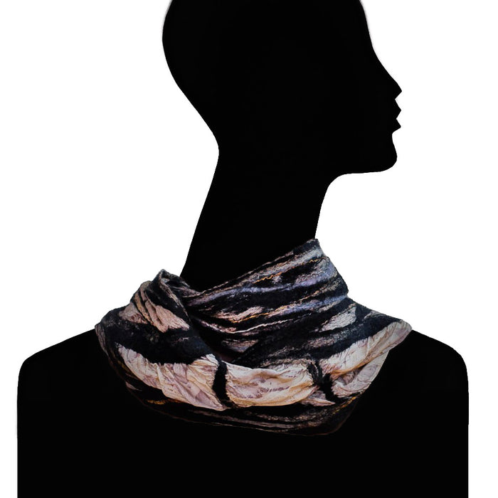 Midnight Noir Silk Snood