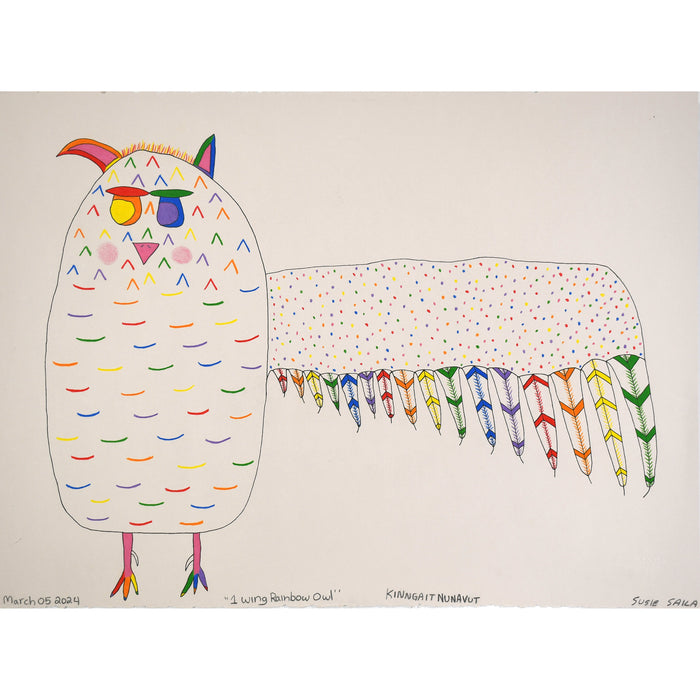 One Wing Rainbow Owl