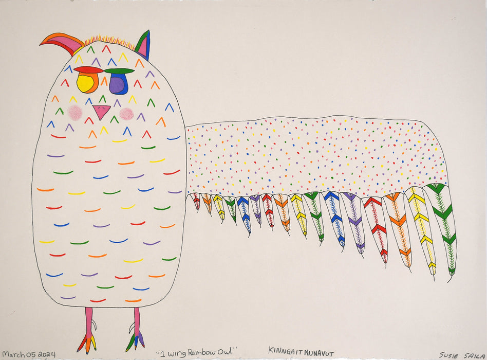 One Wing Rainbow Owl