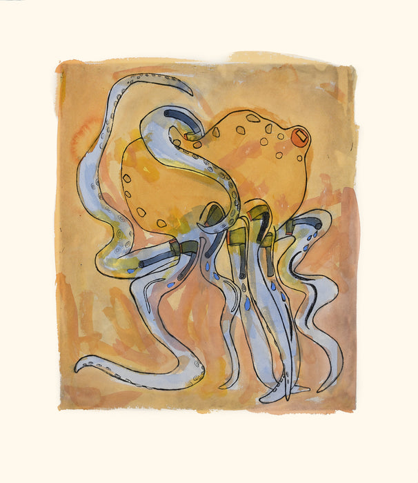 Octopus From a Strange Town Print