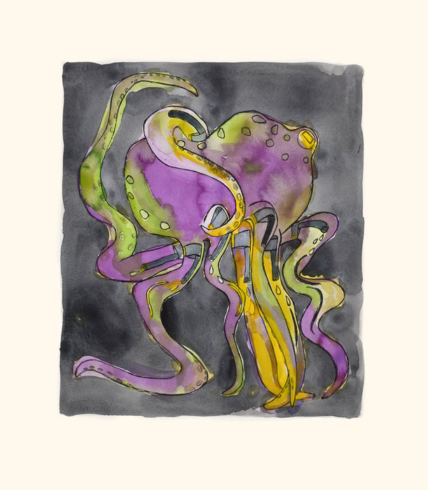 Octopus From a Strange Town Print