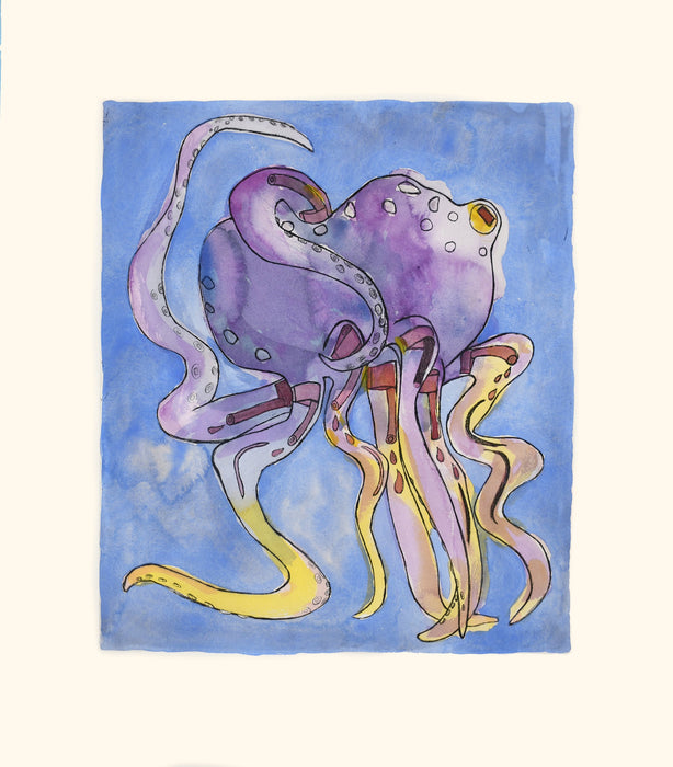 Octopus From a Strange Town Print
