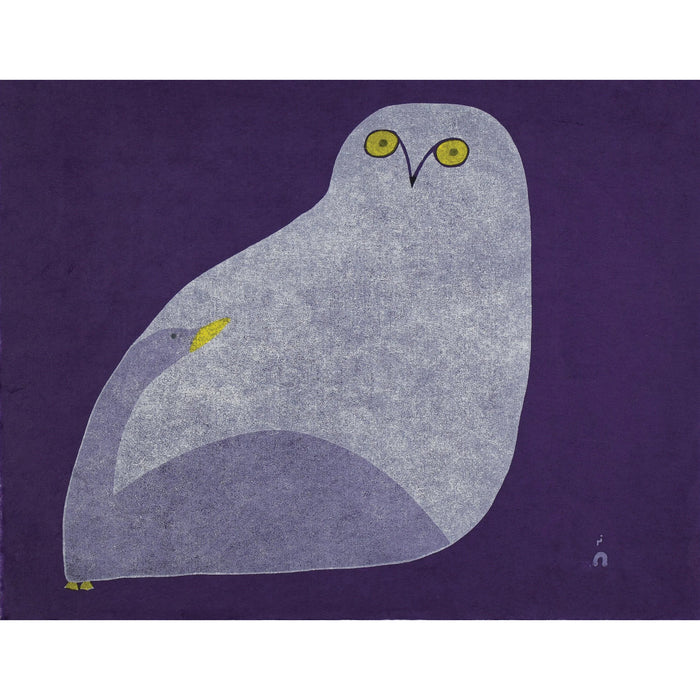 01. Owl Courting Goose - 2025 CAPE DORSET Annual Print Collection