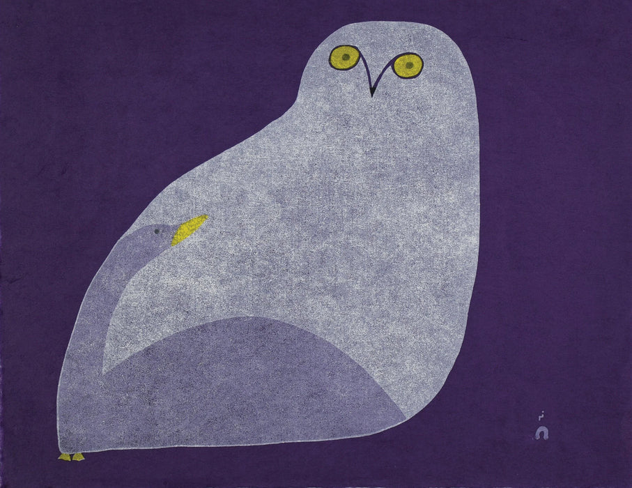 01. Owl Courting Goose - 2025 CAPE DORSET Annual Print Collection