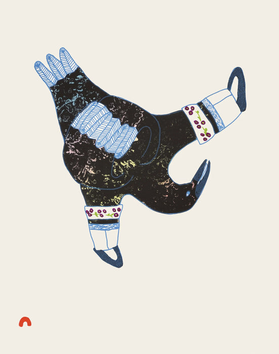 03. Kamikkallalii (One with Short Boots) - 2025 CAPE DORSET Annual Print Collection