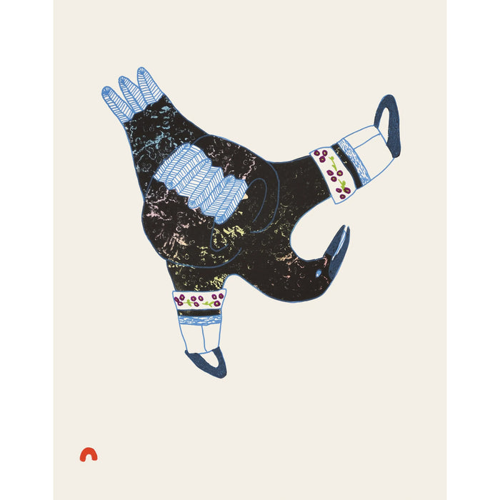 03. Kamikkallalii (One with Short Boots) - 2025 CAPE DORSET Annual Print Collection