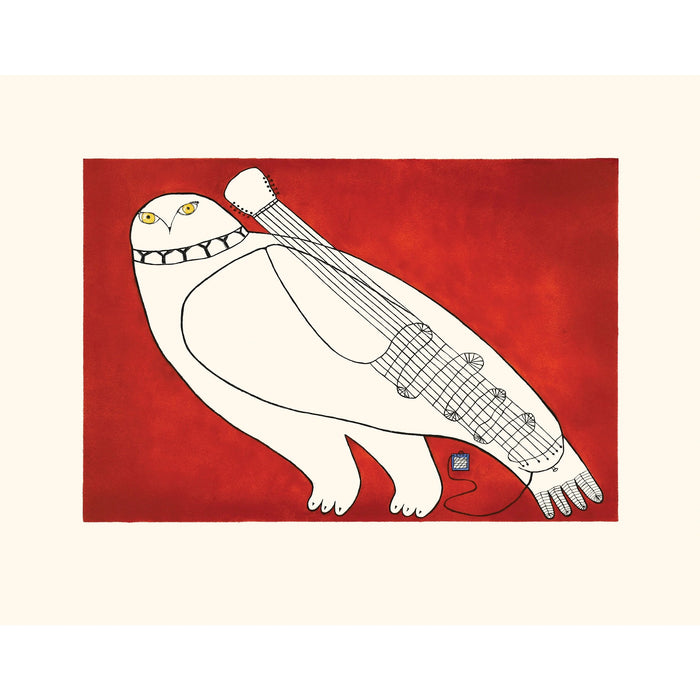 10. Pingnguaqti (Player) - 2025 CAPE DORSET Annual Print Collection