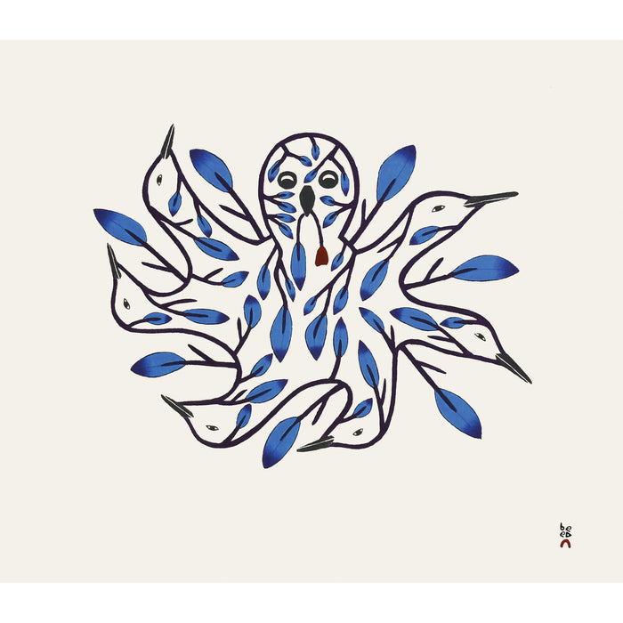 21. Camouflaged Birds - 2025 CAPE DORSET Annual Print Collection