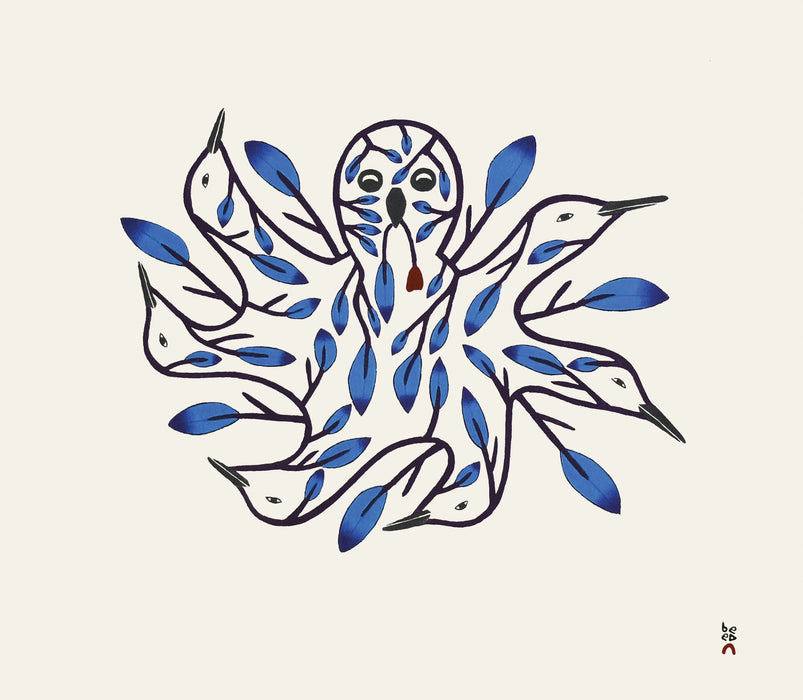 21. Camouflaged Birds - 2025 CAPE DORSET Annual Print Collection