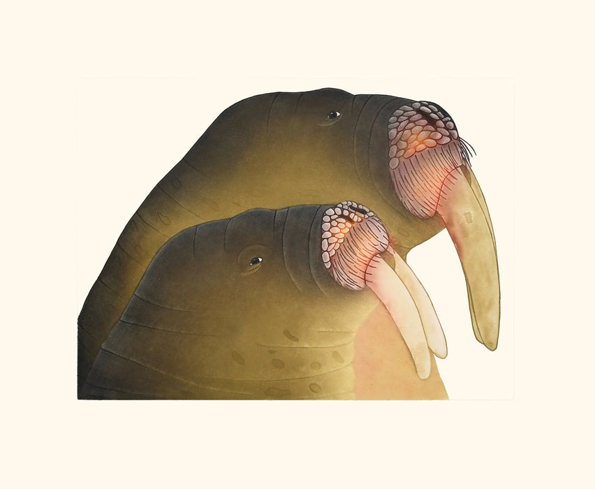 24. Mother with Calf - 2025 CAPE DORSET Annual Print Collection