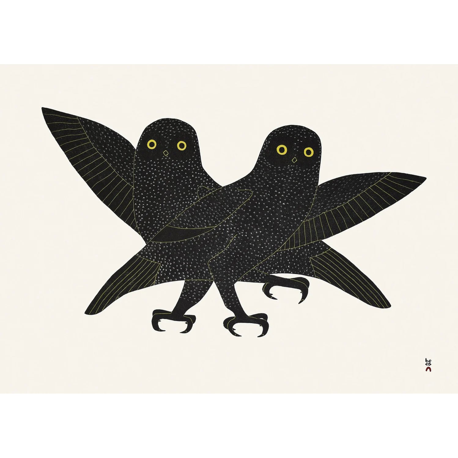 01. Ijingi Qaumajuuk (Bright Eyes) - 2026 CAPE DORSET Annual Print Col ...