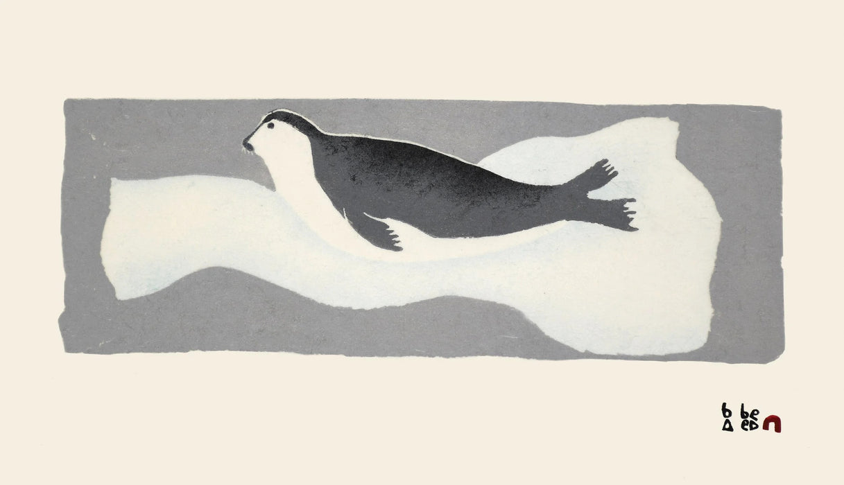 18. Tirillu (Young Bearded Seal) - 2026 CAPE DORSET Annual Print Collection