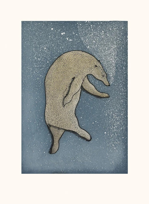 24. Plunging Bear - 2026 CAPE DORSET Annual Print Collection