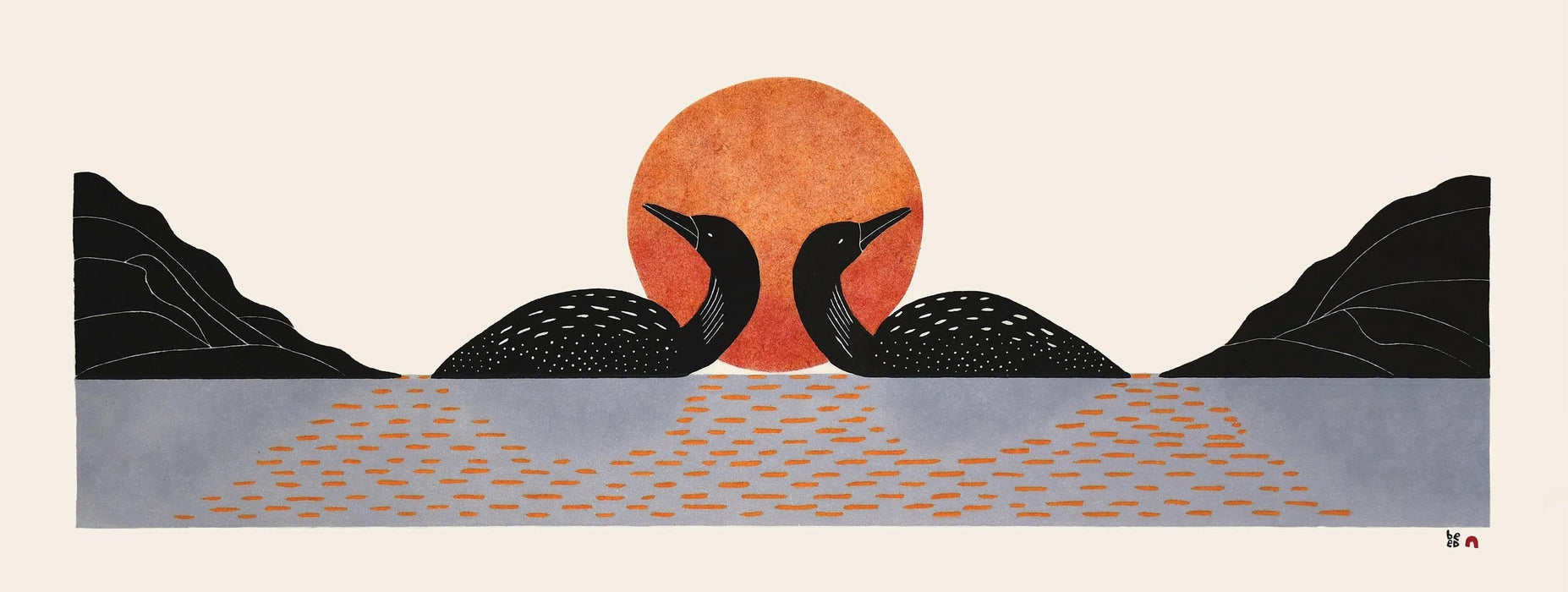 26. Shimmering Loons - 2026 CAPE DORSET Annual Print Collection