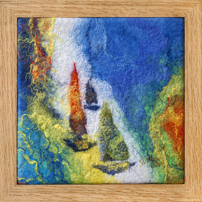 Splashy Abstract 9: Regatta Series - Fibre Wall Art