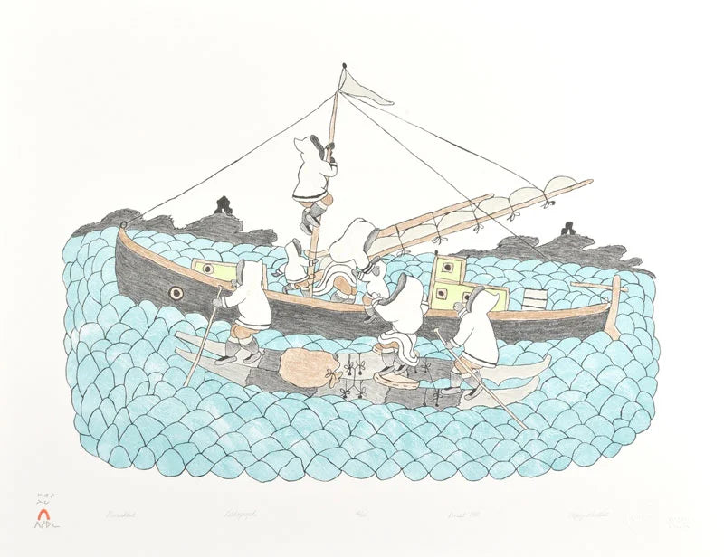Parnaktut (Loading the Boat) Print