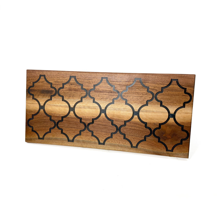 Charcuterie Board with Geometric Pattern