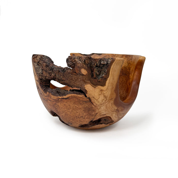 Cherry Black Knot Burl Bowl