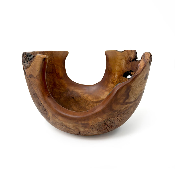 Cherry Black Knot Burl Bowl