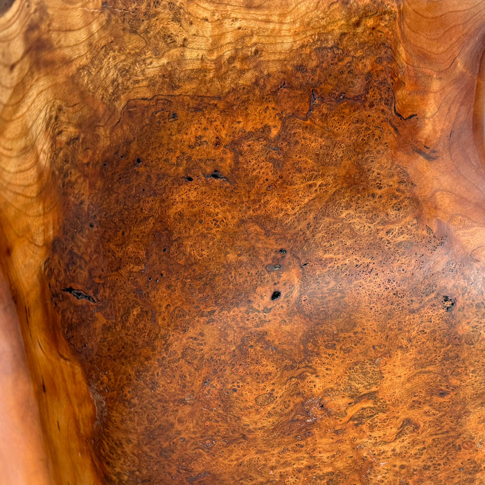 Cherry Black Knot Burl Bowl