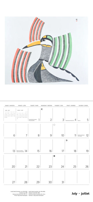 2025 Inuit Art: Kinngait (Cape Dorset) Wall Calendar