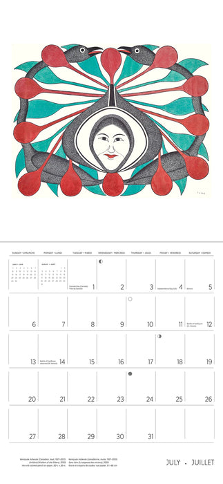 2025 Kenojuak Ashevak Wall Calendar