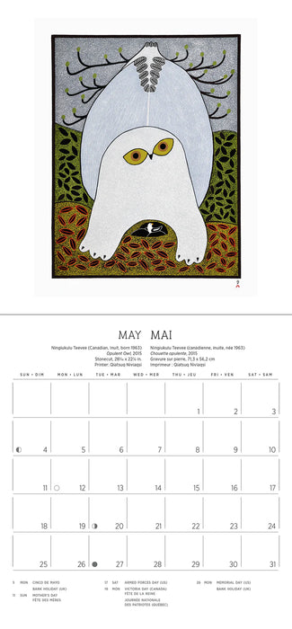 2025 Inuit Art: Kinngait (Cape Dorset) Mini Wall Calendar