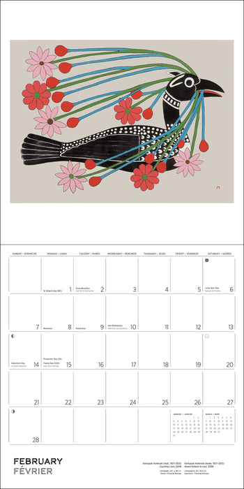 2027 Kenojuak Ashevak Wall Calendar