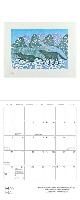 2027 Inuit Art: Kinngait (Cape Dorset) Mini Wall Calendar