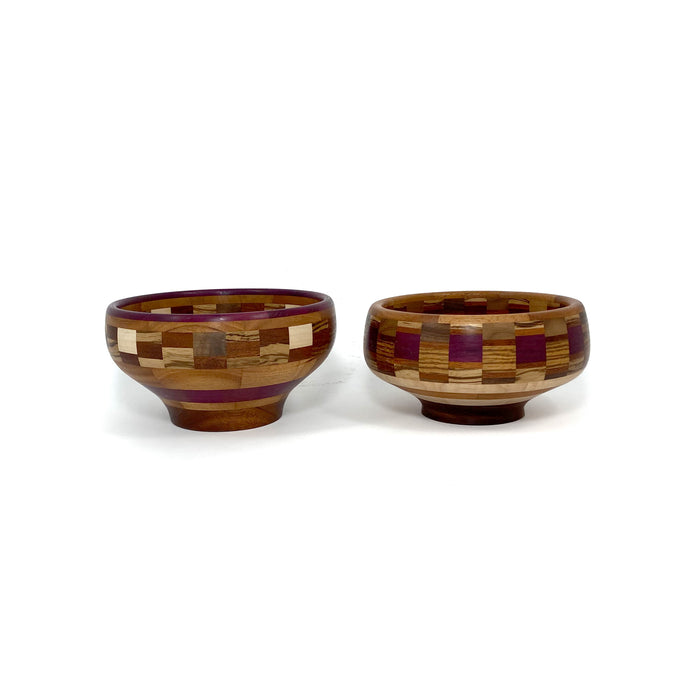 Checkered Low Bowl