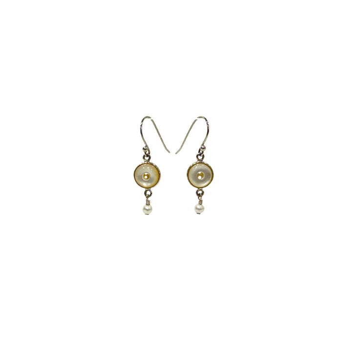 Whistle Button Drop Earrings