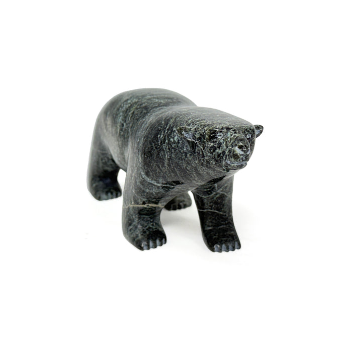 Walking Polar Bear Carving