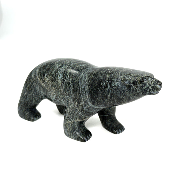 Walking Polar Bear Carving