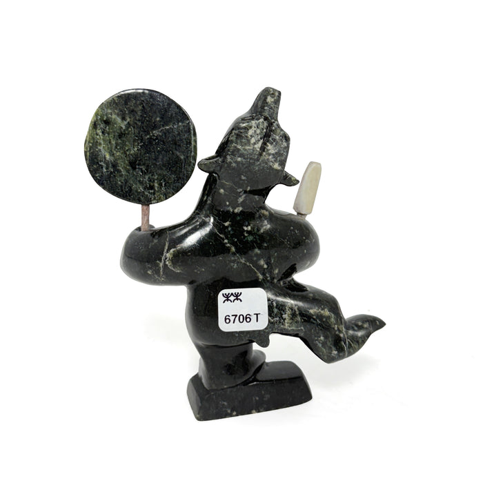 Drum Dancing Bear Carving