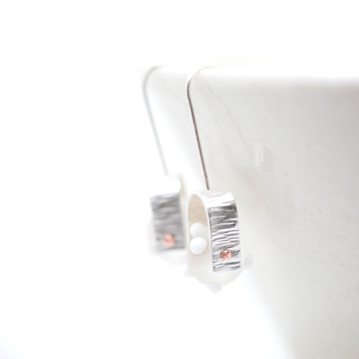 Glass and Metal Earrings