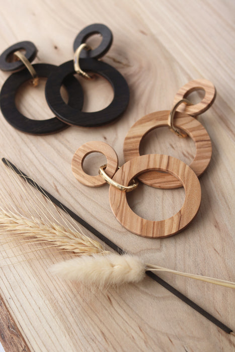 Double Hollow Circle Studs