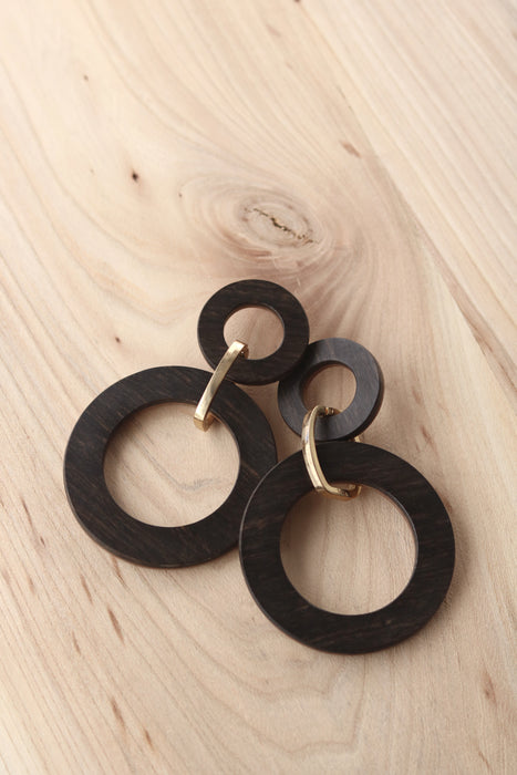 Double Hollow Circle Studs