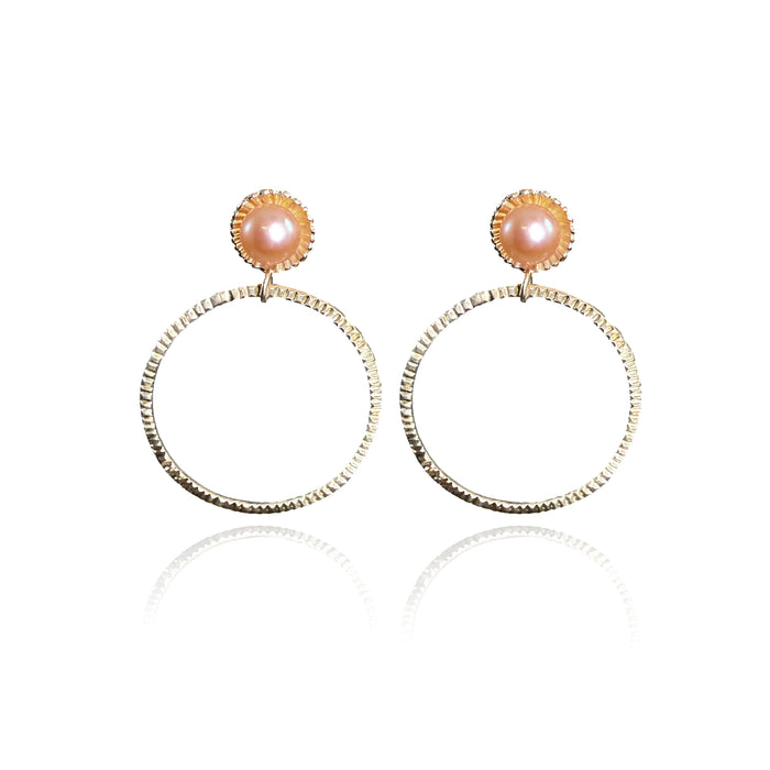 Pearl Hoop Earrings