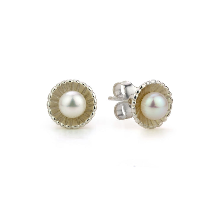 Small Pearl Stud Earrings