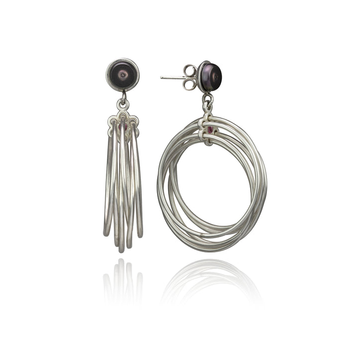 Spirograph Hoop Earring Large