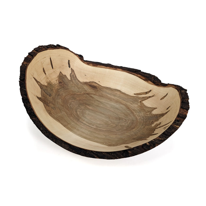 17" Red Maple Bowl with Waned Live Edge