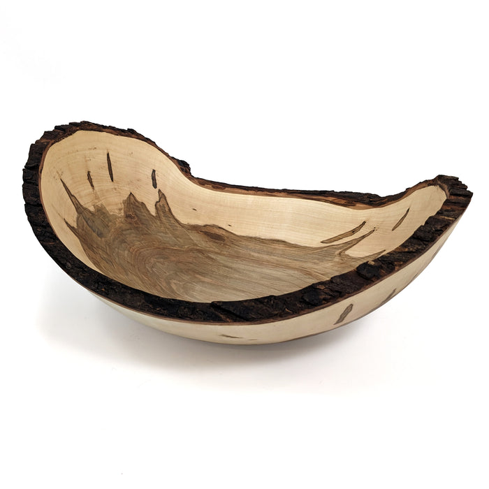 17" Red Maple Bowl with Waned Live Edge