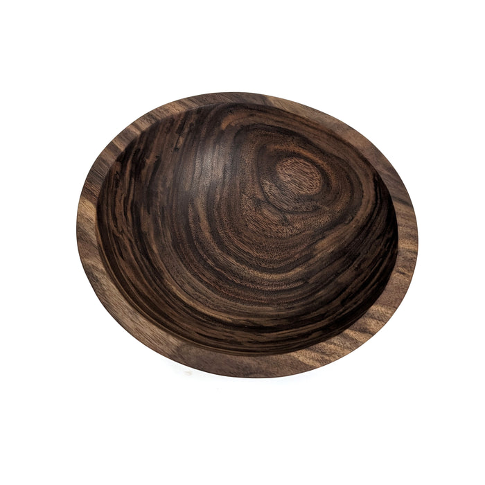 11" Round Black Walnut Bowl