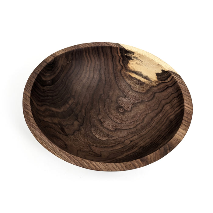14" Round Black Walnut Bowl