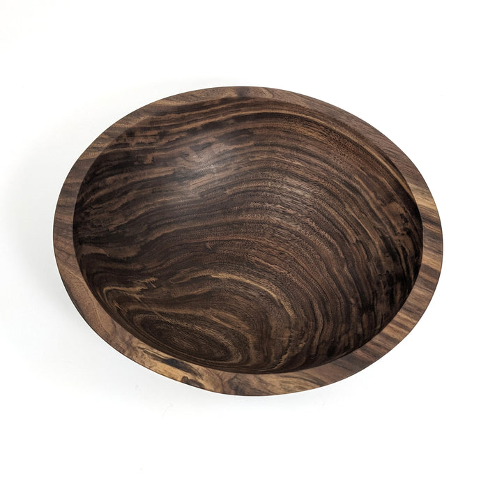 14" Round Black Walnut Bowl