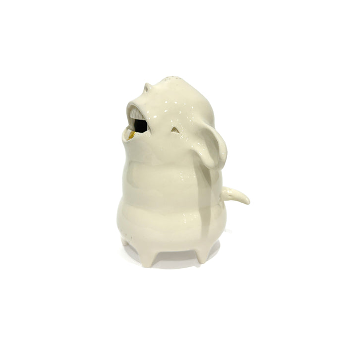 Creature Coin Bank in White Porcelain